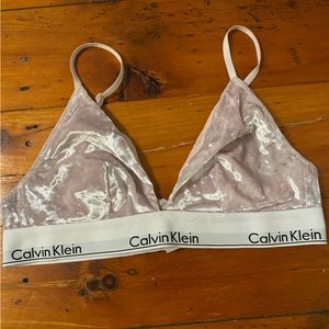Calvin Klein Velvet Bralette